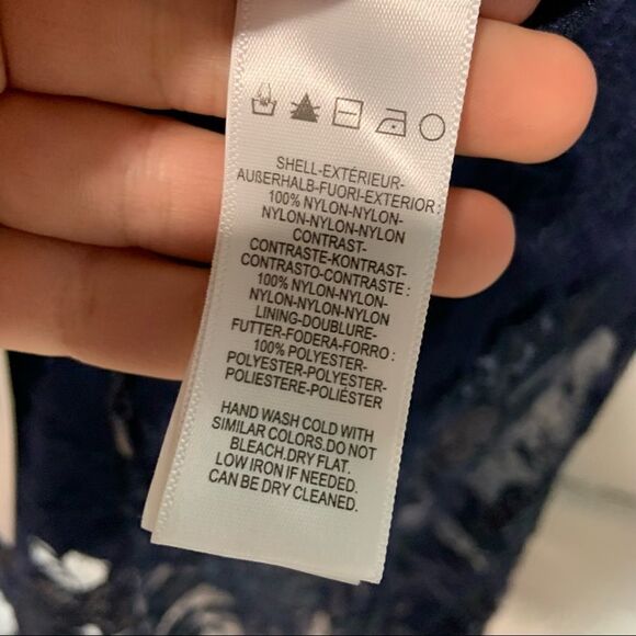 NWT Dress The Population Roseanna Navy Lace Dress Size XXS (R4) - Picture 11 of 12